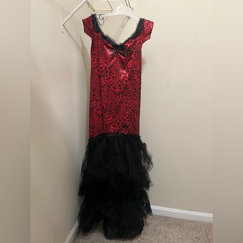 Red Cheetah Print Lip Service Gown